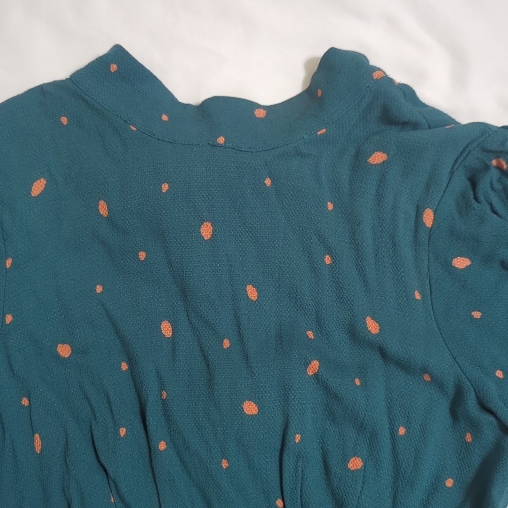 NWT Free People Abbie Reversible Mini Dress, Color Green Combo Size 2 - Picture 13 of 16